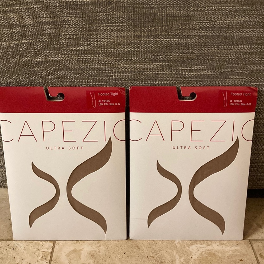 CAPEZIO Ultra Soft Footed Tights - 2 packs